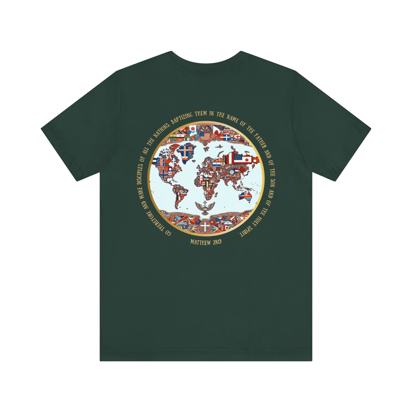 Go and Make Disciples Tee – Matthew 28:19, Unisex, Jersey Short Sleeve, Christian Travel Fashion”