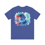 Isaiah 41:10 Watercolor Floral Christian T-Shirt – Women’s/Unisex Jersey Short Sleeve Tee with Slinging Scriptures Logo