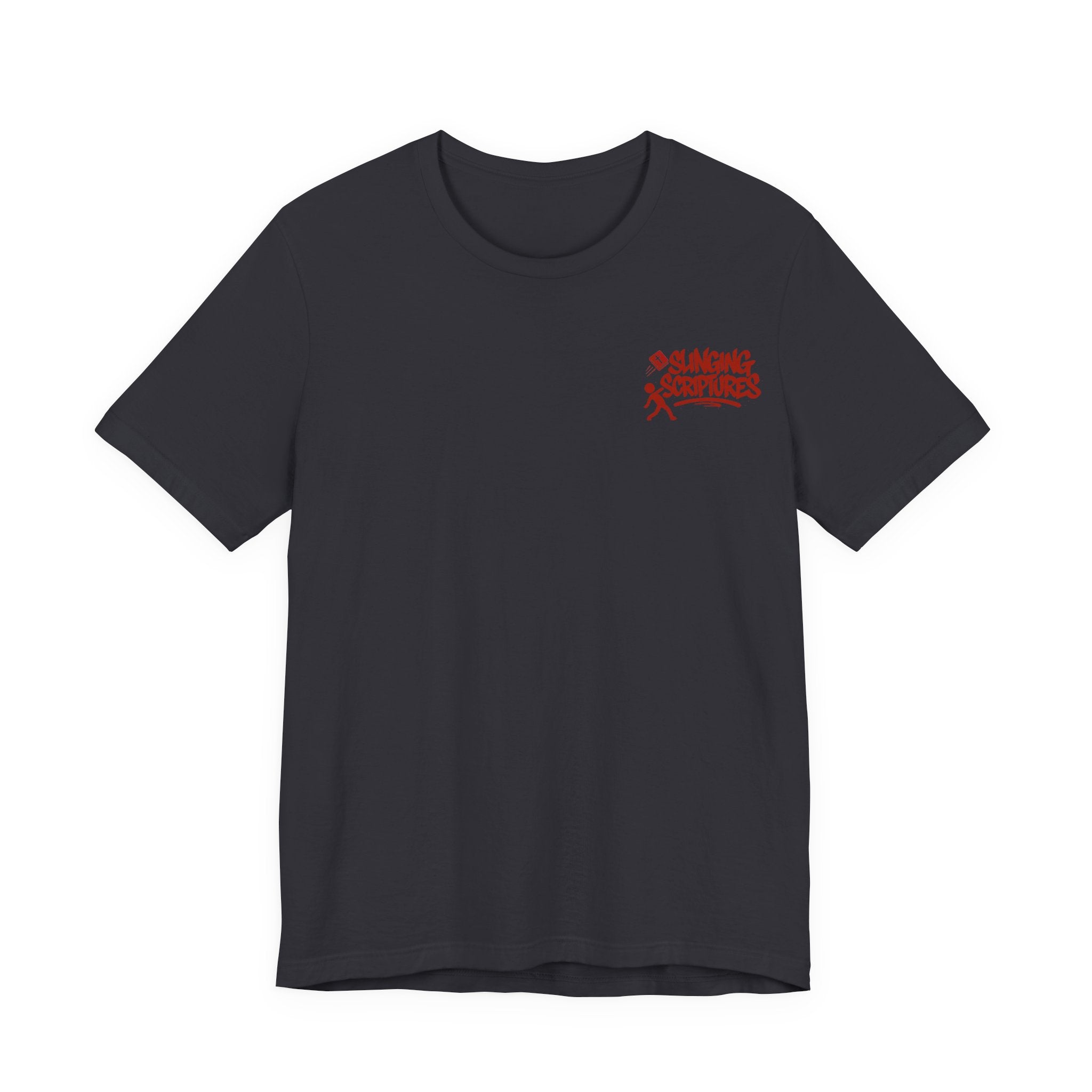 The Tongue Is a Fire — Matthew 12:36-37 Tee | Unisex Jersey Short Sleeve Christian T-Shirt