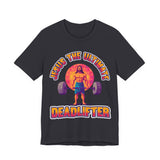 Jesus Deadlifter Tee – Romans 6:9 Unisex Jersey T-Shirt, Gym Shirt, Fitness Apparel, Biblical Strength Tee