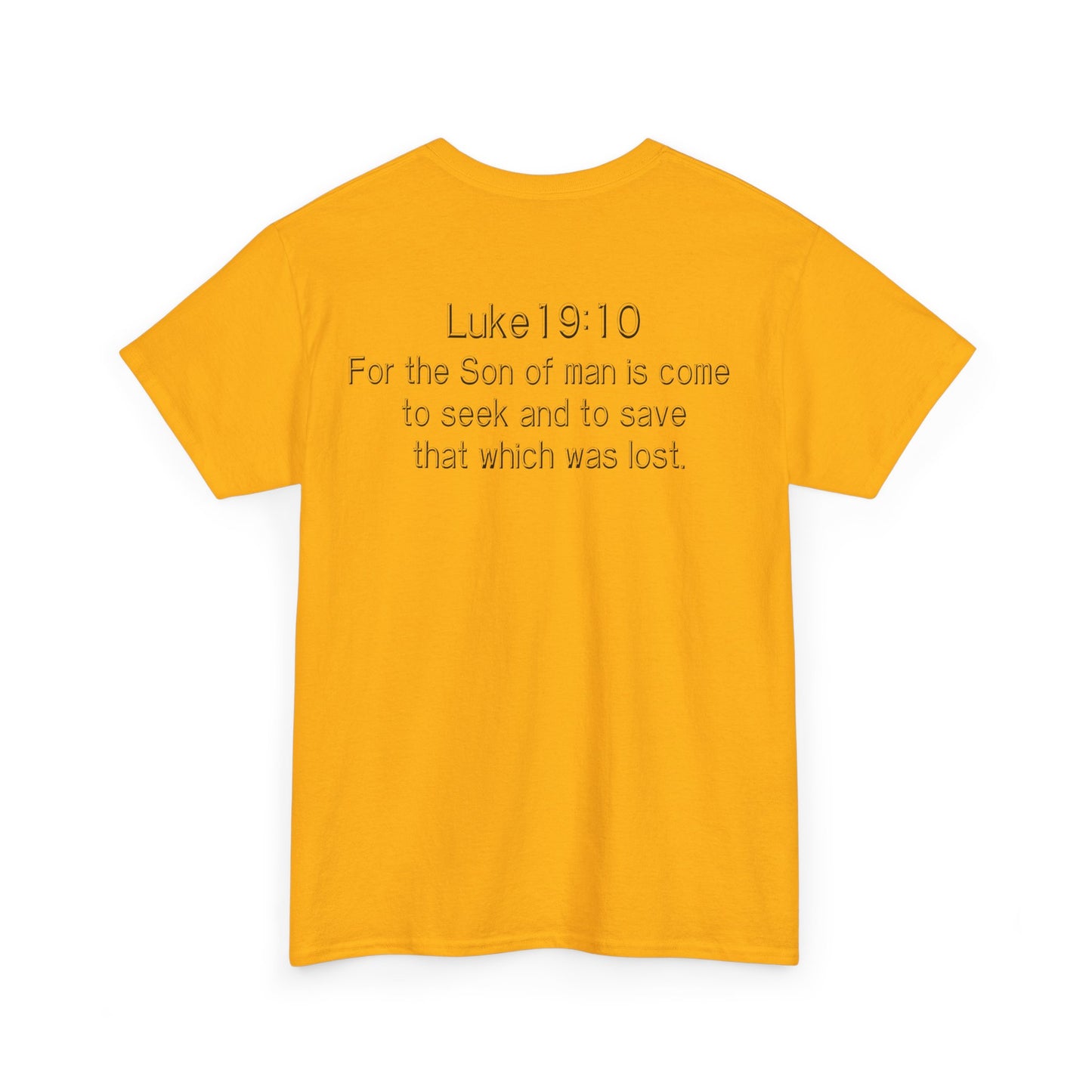 Luke 19:10 “Pick Jesus” Christian T-Shirt | Unisex Heavy Cotton Faith & Worship Tee