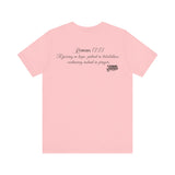 Pray It Forward Tee — Romans 12:12 | Unisex Christian Jersey T-Shirt | Inspirational Prayer Shirt | Faith-Based Apparel
