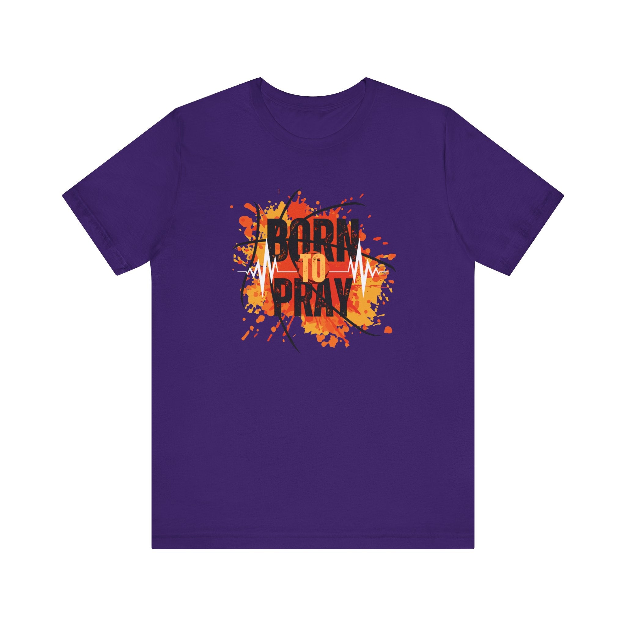 Born to Pray Tee | Christian Basketball Shirt | Unisex Jersey Short Sleeve | Inspirational Faith & Sports Apparel