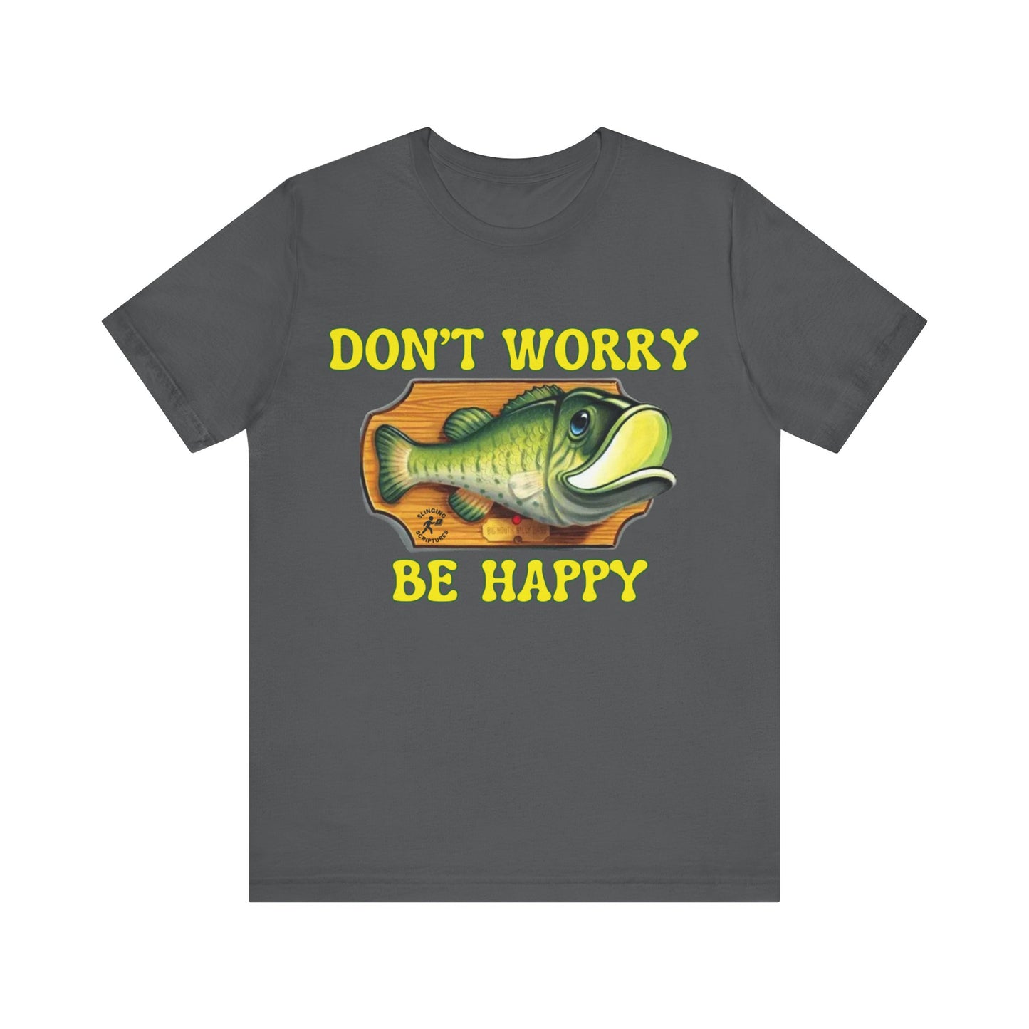 Funny Fish Tee | Philippians 4:6–7 Scripture Shirt | Christian Fisherman T-Shirt | Unisex Jersey Short Sleeve