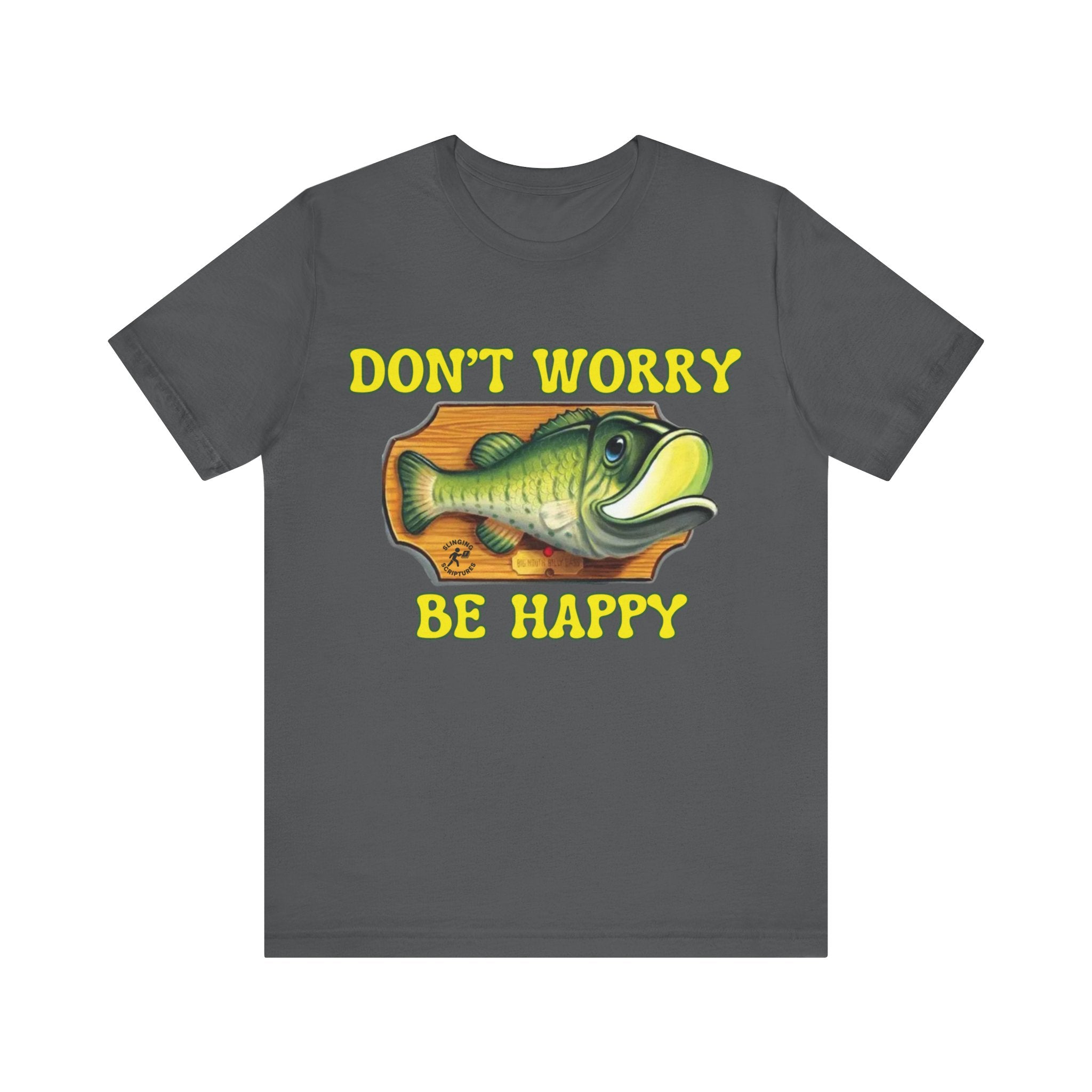 Funny Fish Tee | Philippians 4:6–7 Scripture Shirt | Christian Fisherman T-Shirt | Unisex Jersey Short Sleeve