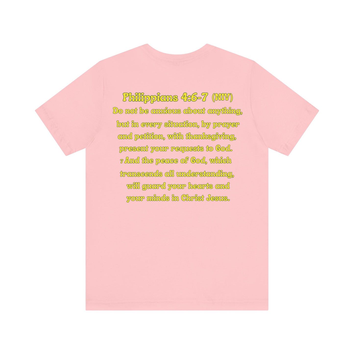 Funny Fish Tee | Philippians 4:6–7 Scripture Shirt | Christian Fisherman T-Shirt | Unisex Jersey Short Sleeve