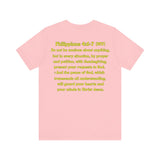 Funny Fish Tee | Philippians 4:6–7 Scripture Shirt | Christian Fisherman T-Shirt | Unisex Jersey Short Sleeve