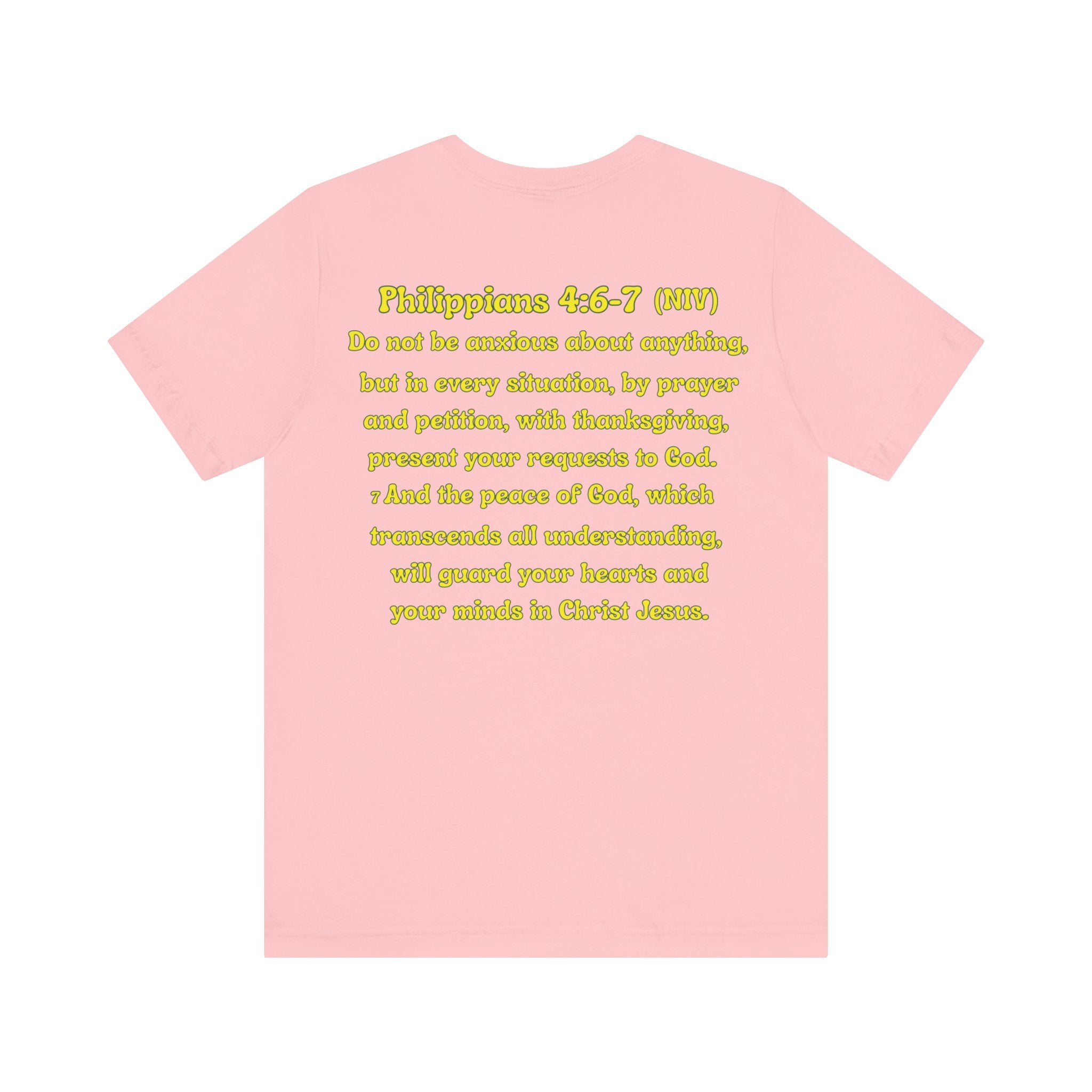 Funny Fish Tee | Philippians 4:6–7 Scripture Shirt | Christian Fisherman T-Shirt | Unisex Jersey Short Sleeve