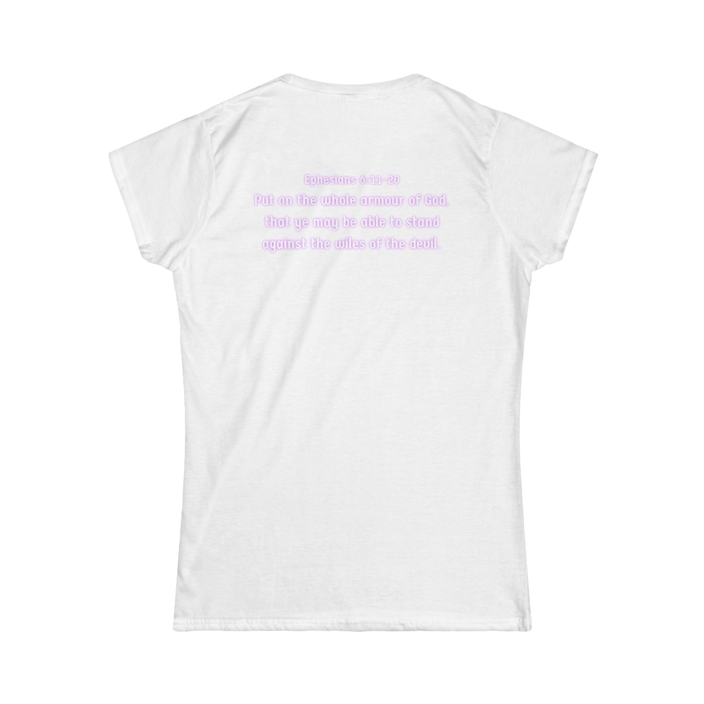 Armor of God Women’s Softstyle Tee — Ephesians 6:11–20 Scripture Shirt | Christian Warrior Apparel