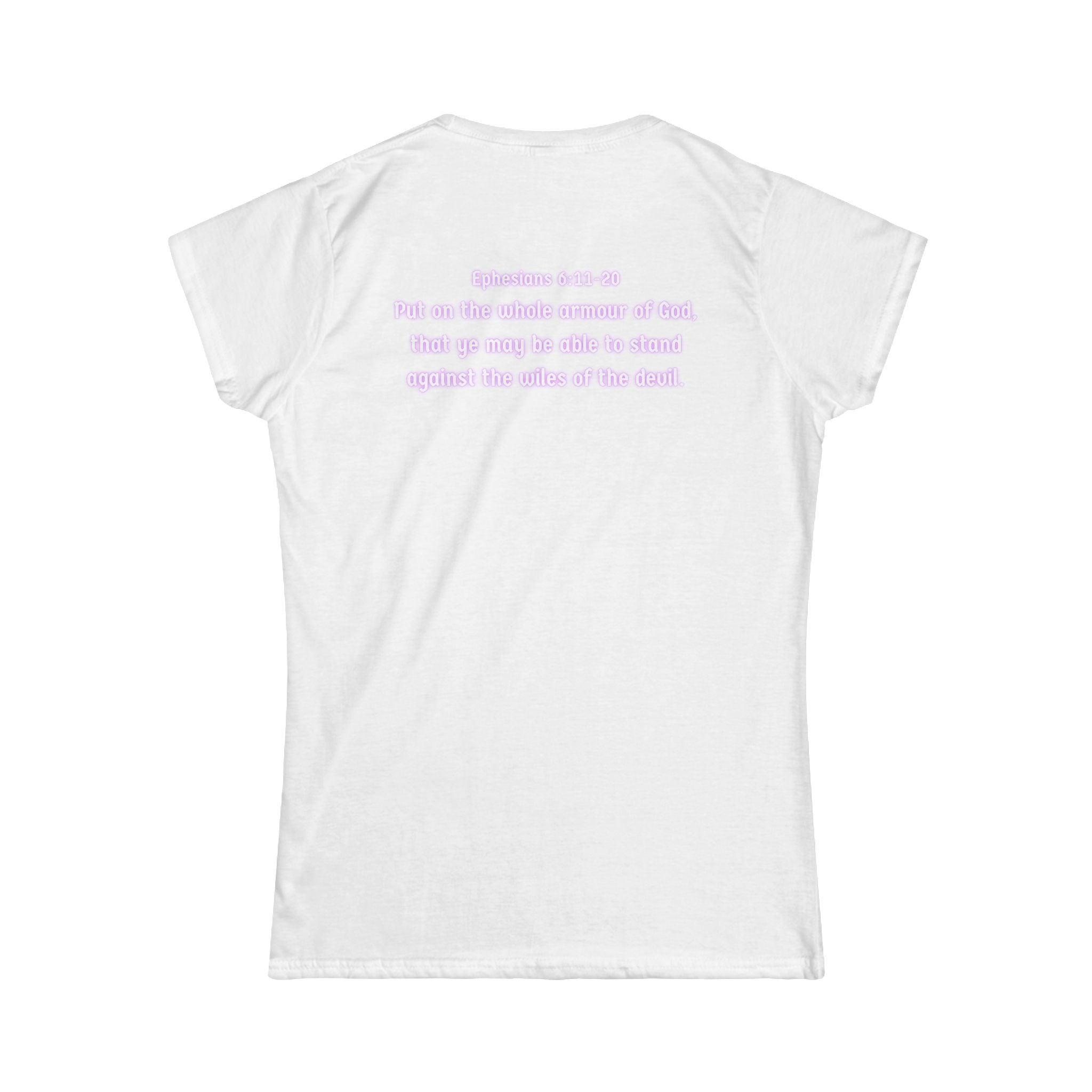 Armor of God Women’s Softstyle Tee — Ephesians 6:11–20 Scripture Shirt | Christian Warrior Apparel
