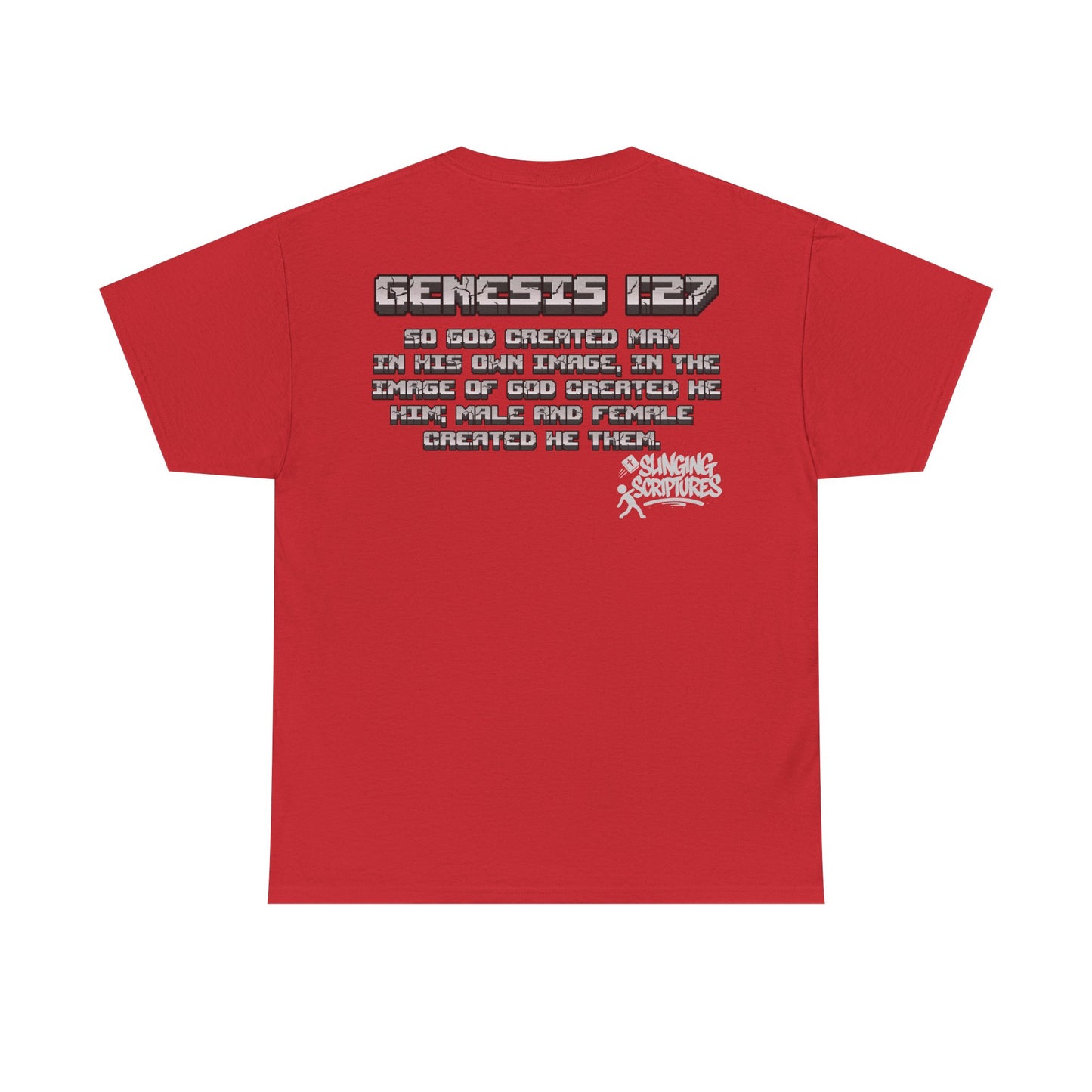 Genesis 1:27 Minecraft-Inspired Christain T-Shirt - Unisex