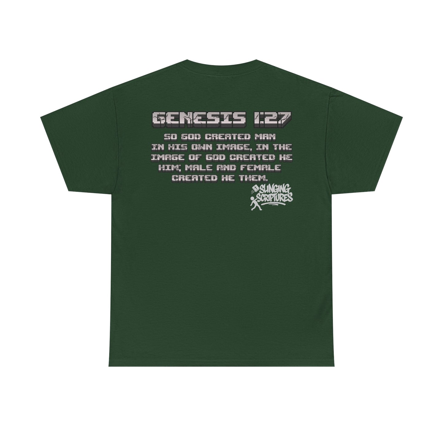 Genesis 1:27 Minecraft-Inspired Christain T-Shirt - Unisex