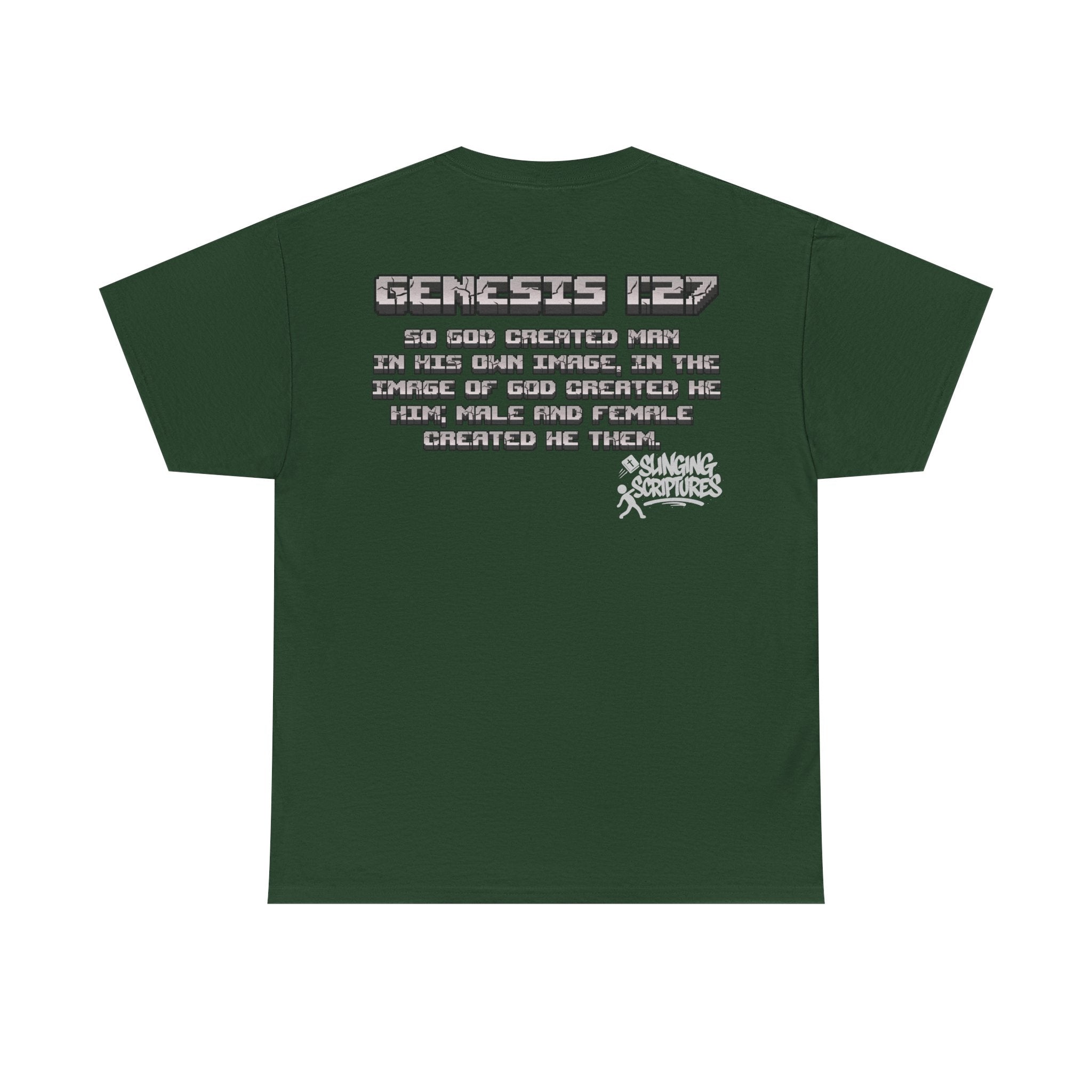 Genesis 1:27 Minecraft-Inspired Christain T-Shirt - Unisex