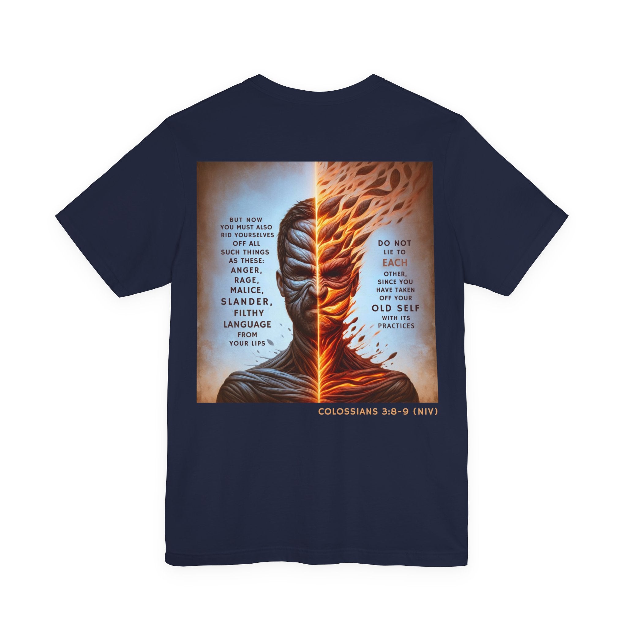 Put Off the Old Self — Colossians 3:8-9 Tee | Unisex Jersey Short Sleeve Christian T-Shirt