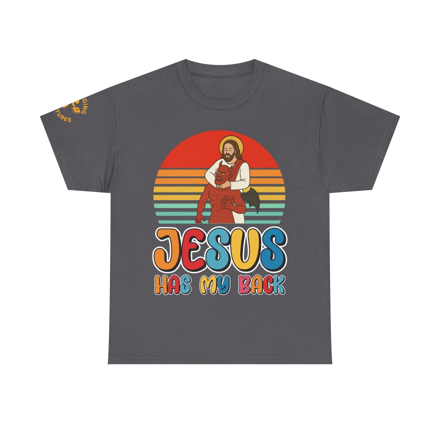 Jesus Has My Back | Unisex Heavy Cotton Christian T-Shirt