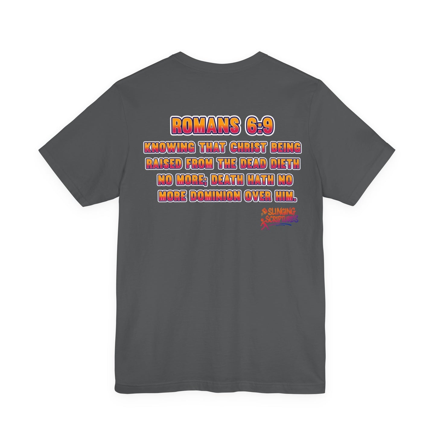 Jesus Deadlifter Tee – Romans 6:9 Unisex Jersey T-Shirt, Gym Shirt, Fitness Apparel, Biblical Strength Tee