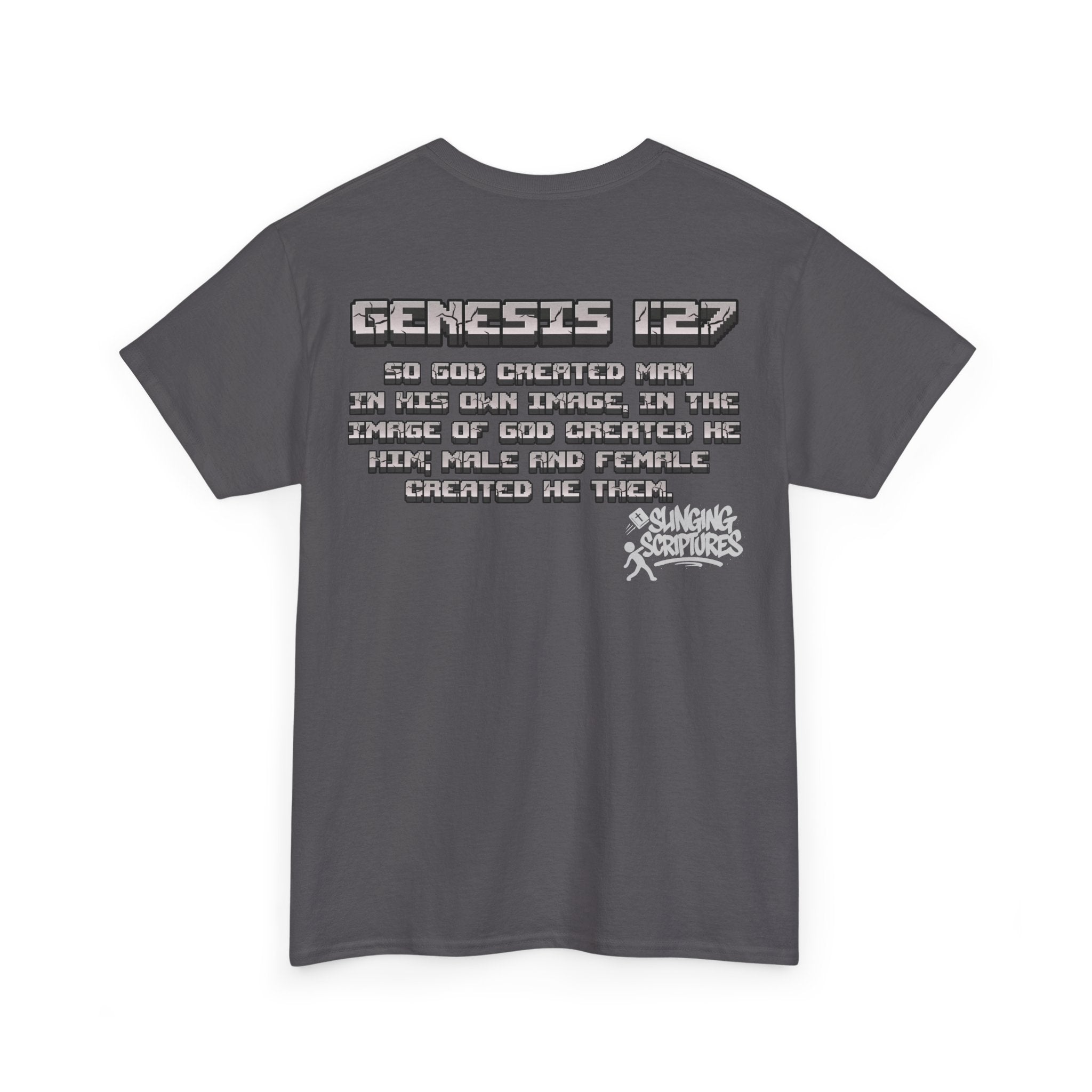 Genesis 1:27 Minecraft-Inspired Christain T-Shirt - Unisex