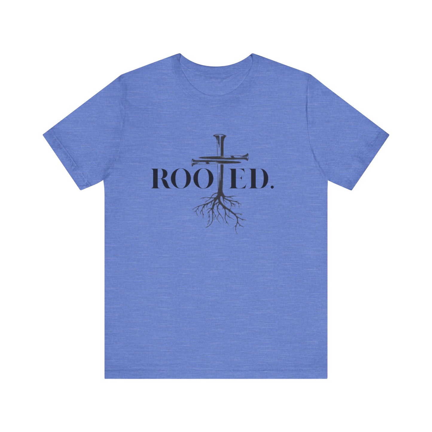 Rooted in Christ | Colossians 2:6-7 Scripture Tee | Unisex Christian T-Shirt
