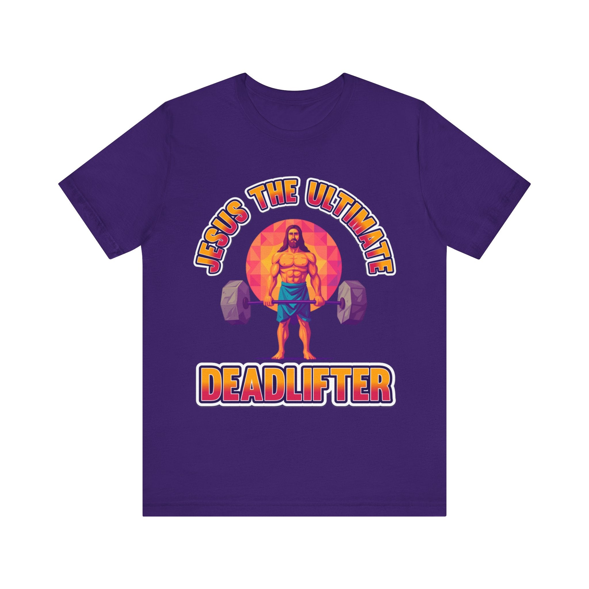 Jesus Deadlifter Tee – Romans 6:9 Unisex Jersey T-Shirt, Gym Shirt, Fitness Apparel, Biblical Strength Tee