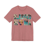 Blessed Mama Shirt – Highland Cow Floral Graphic Tee | Southern Cow Print Mama Jersey Christian Country T-Shirt— 'Blessed Mama' Graphic T‑Shirt for Mothers