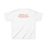 Hooked on Jesus Kids Tee | Matthew 4:19 Scripture Shirt | Christian Fishing T-Shirt for Children | Faith-Based Kids Apparel
