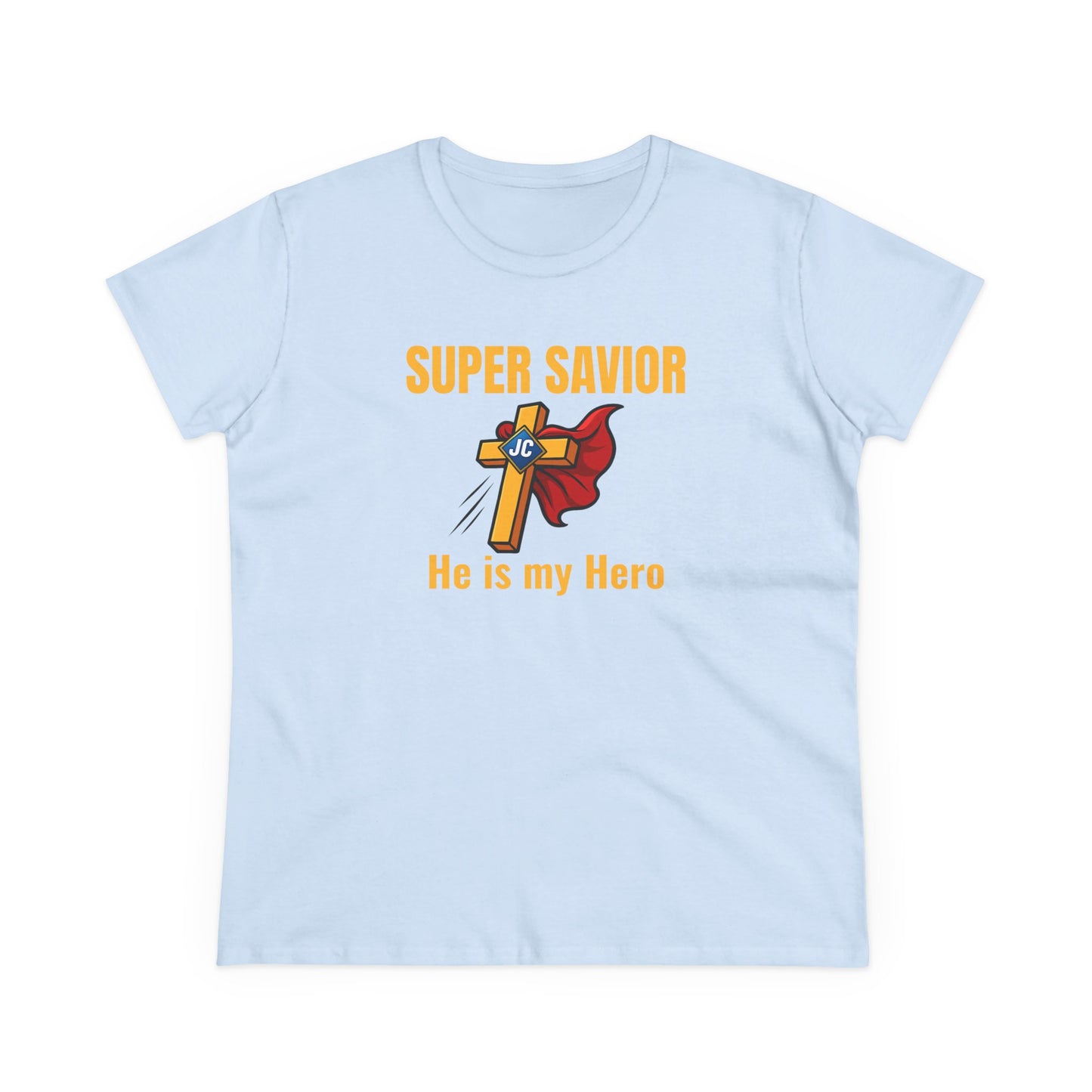 Super Savior — He Is My Hero (Women’s Faith Tee) | Mini + Me Christian Shirt