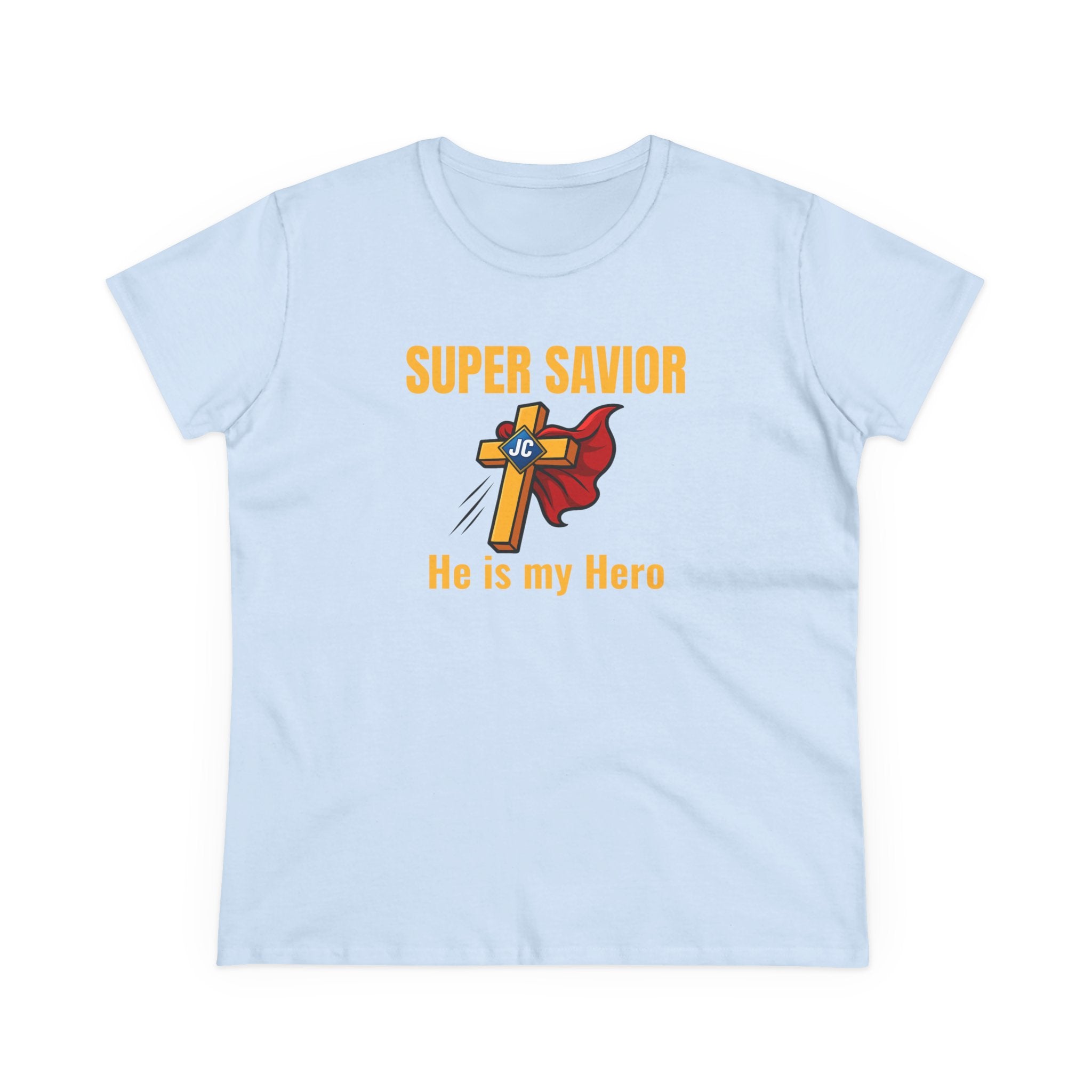 Super Savior — He Is My Hero (Women’s Faith Tee) | Mini + Me Christian Shirt