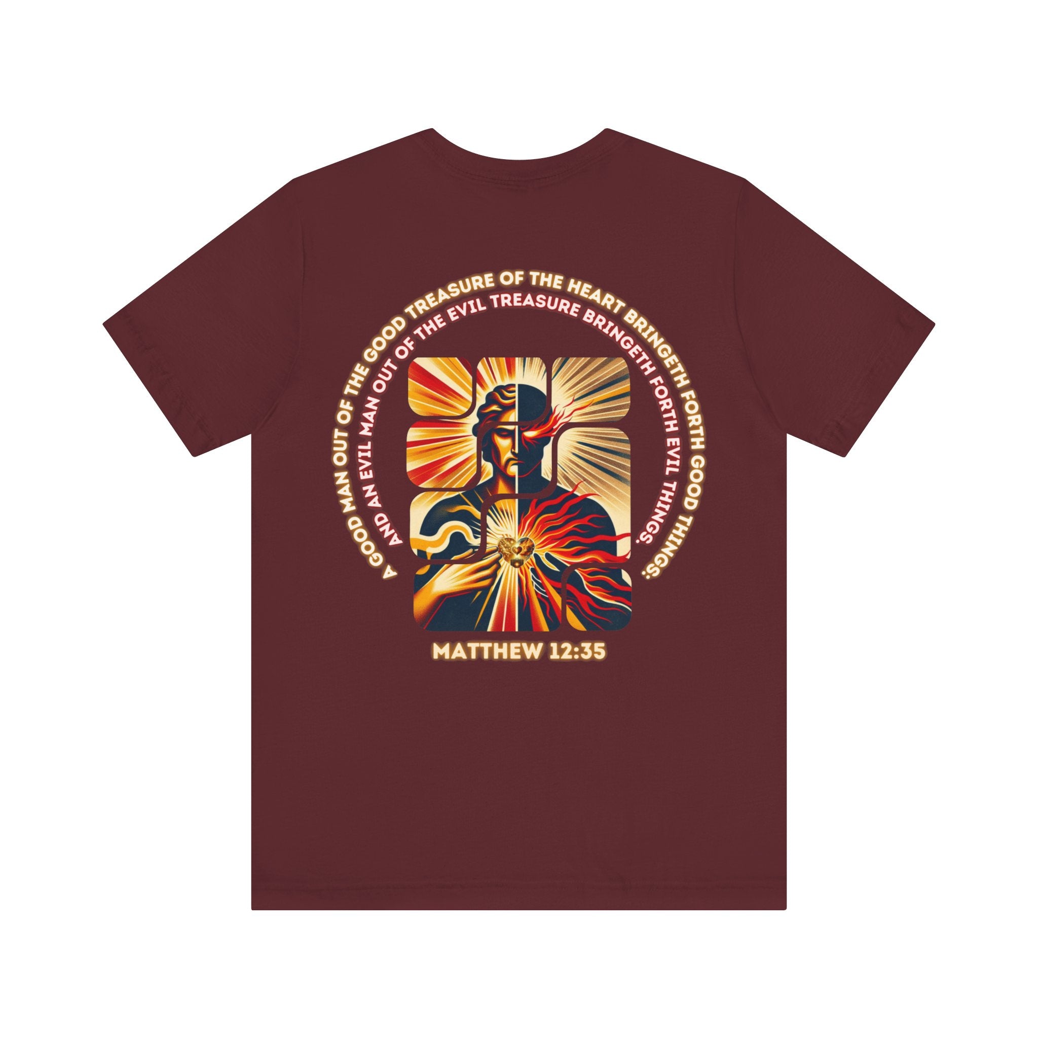 Matthew 28:19 Christian T-Shirt – Unisex Jersey Short Sleeve Faith Tee with Great Commission Design