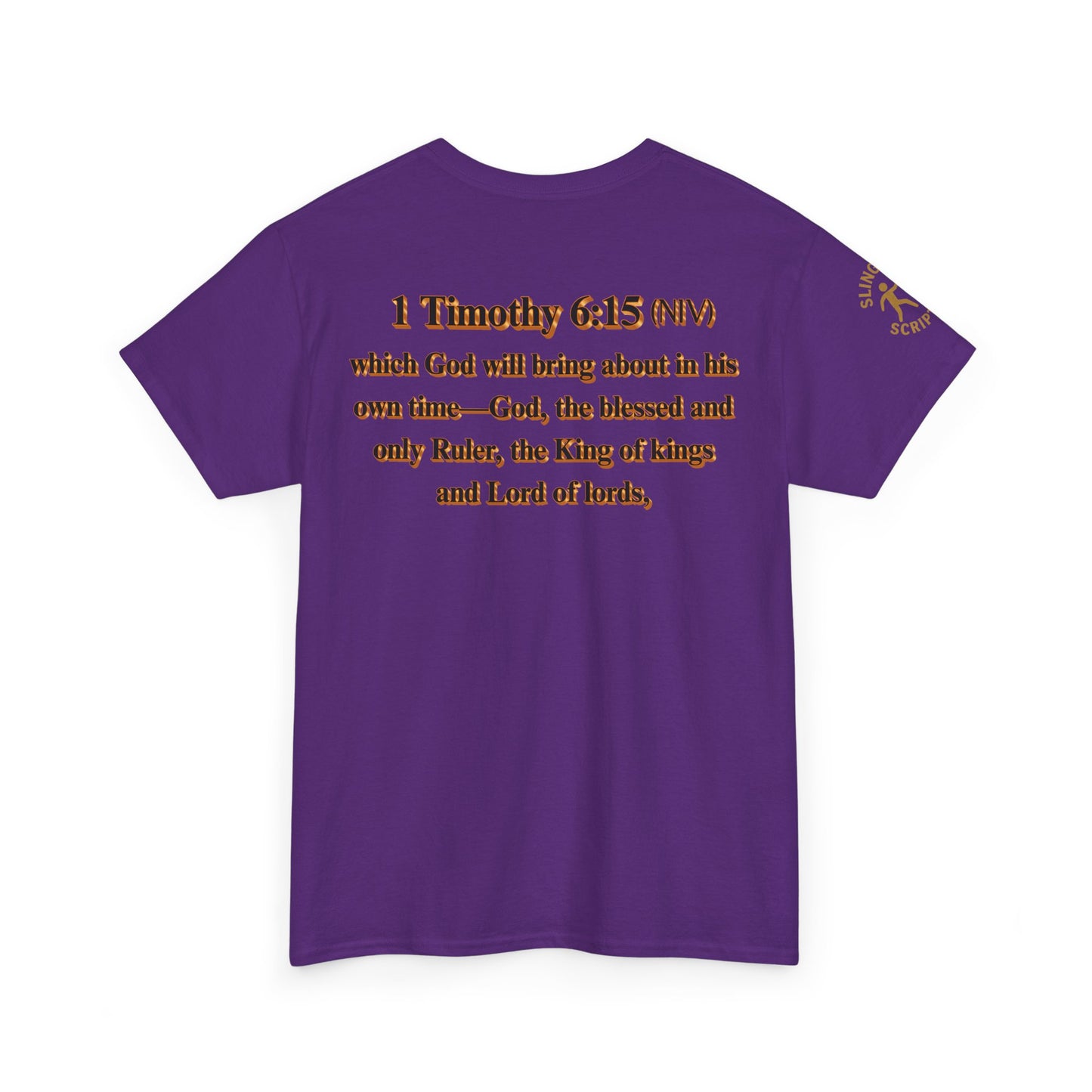 King of Kings Tee | 1 Timothy 6:15 Scripture Shirt | Unisex Heavy Cotton Christian T-Shirt | Lord of Lords Faith Apparel