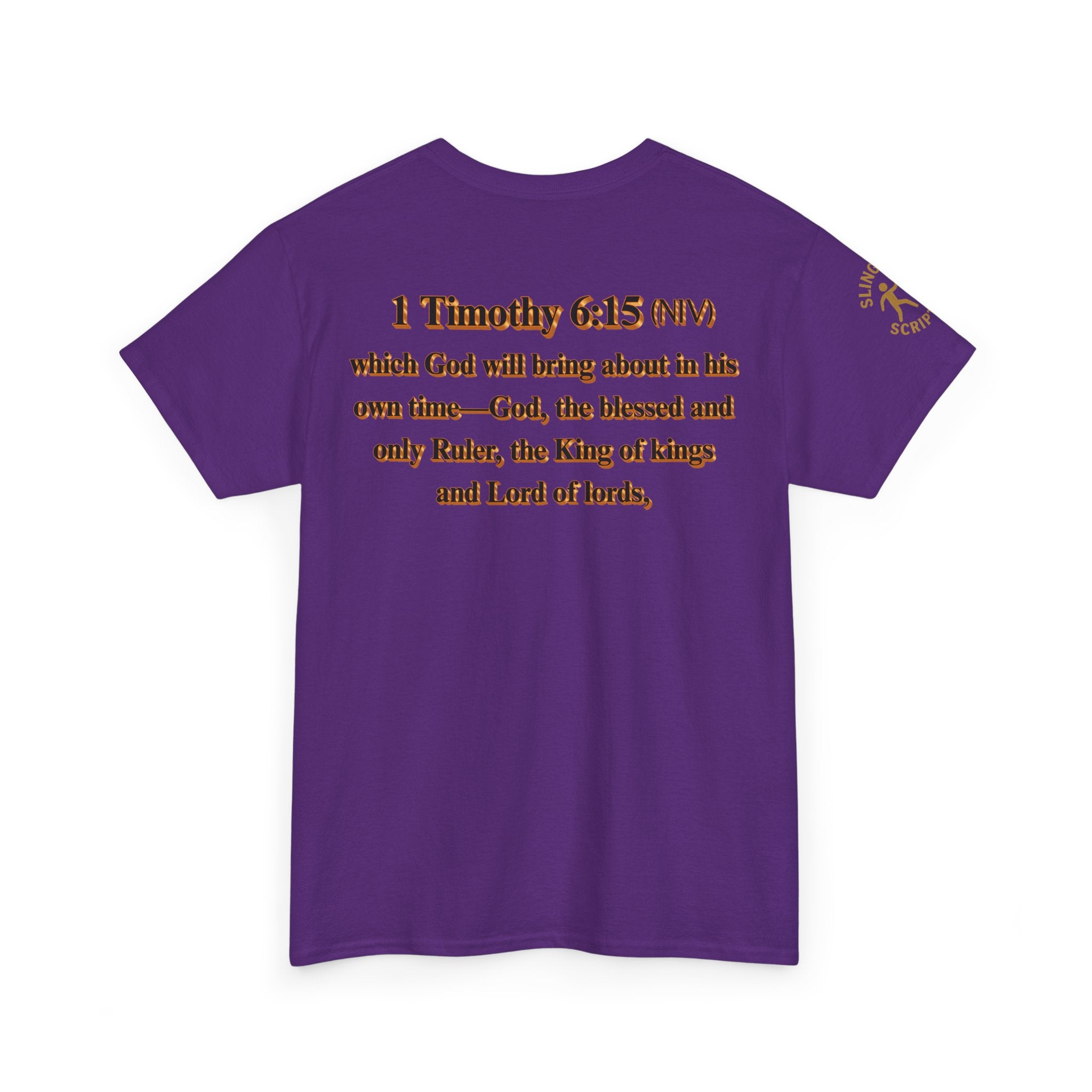 King of Kings Tee | 1 Timothy 6:15 Scripture Shirt | Unisex Heavy Cotton Christian T-Shirt | Lord of Lords Faith Apparel