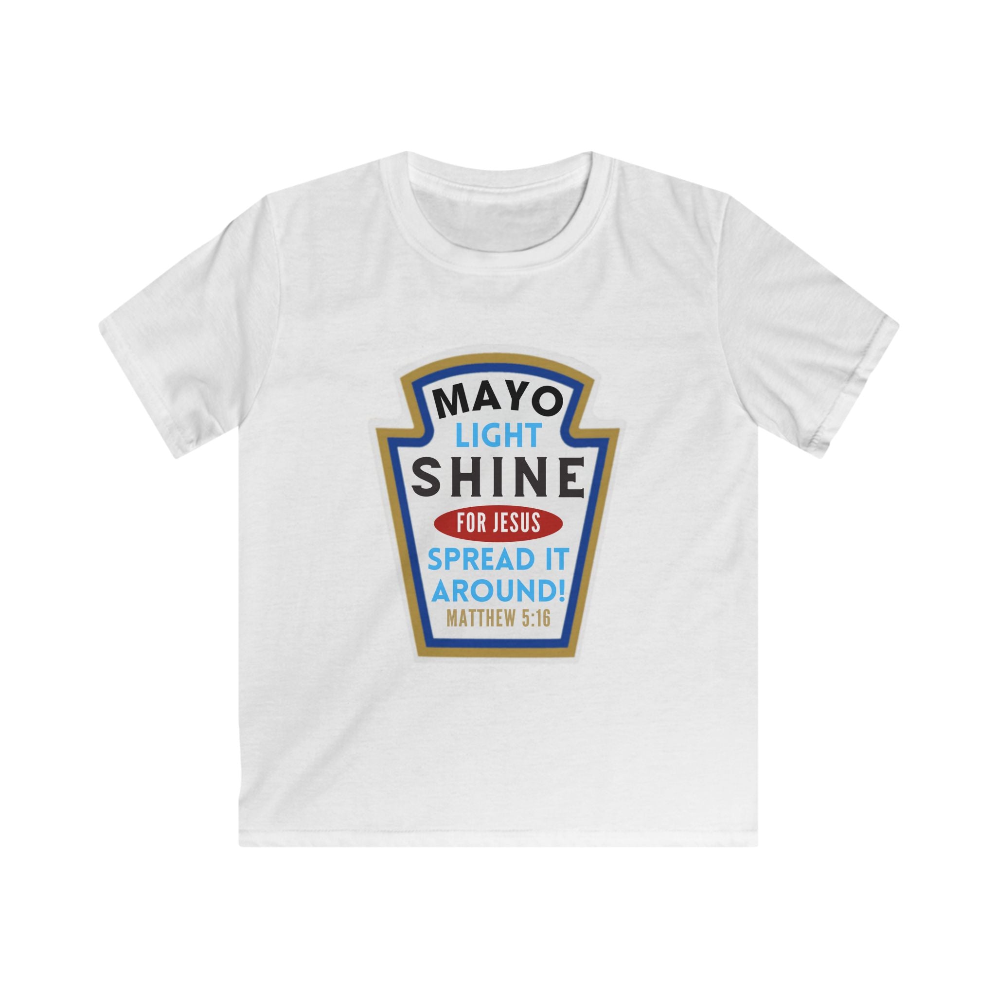 Jesus Shine Kids Tee | Matthew 5:16 Bible Verse Shirt | Faith-Based Kids Apparel | Inspirational Christian Gift
