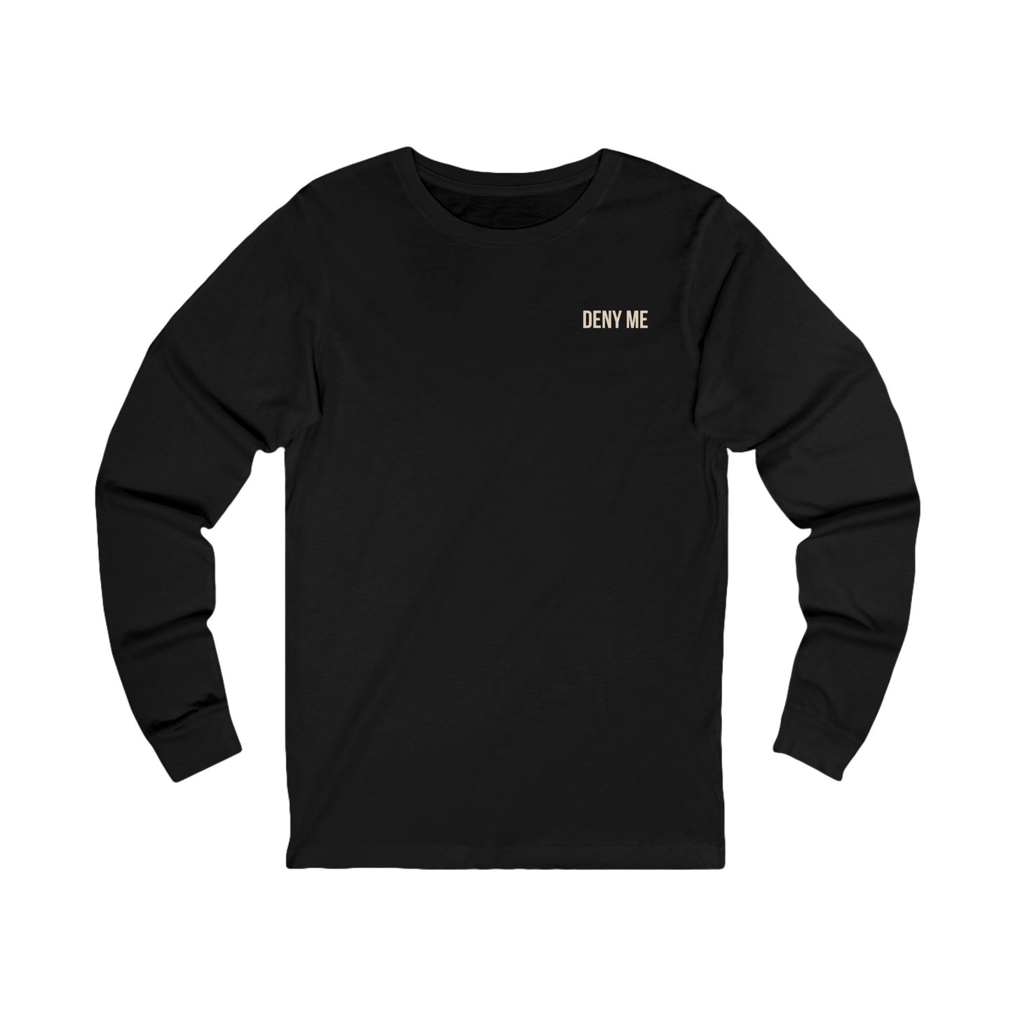Deny Me — Matthew 10:33 | Minimalist Christian Long Sleeve Tee