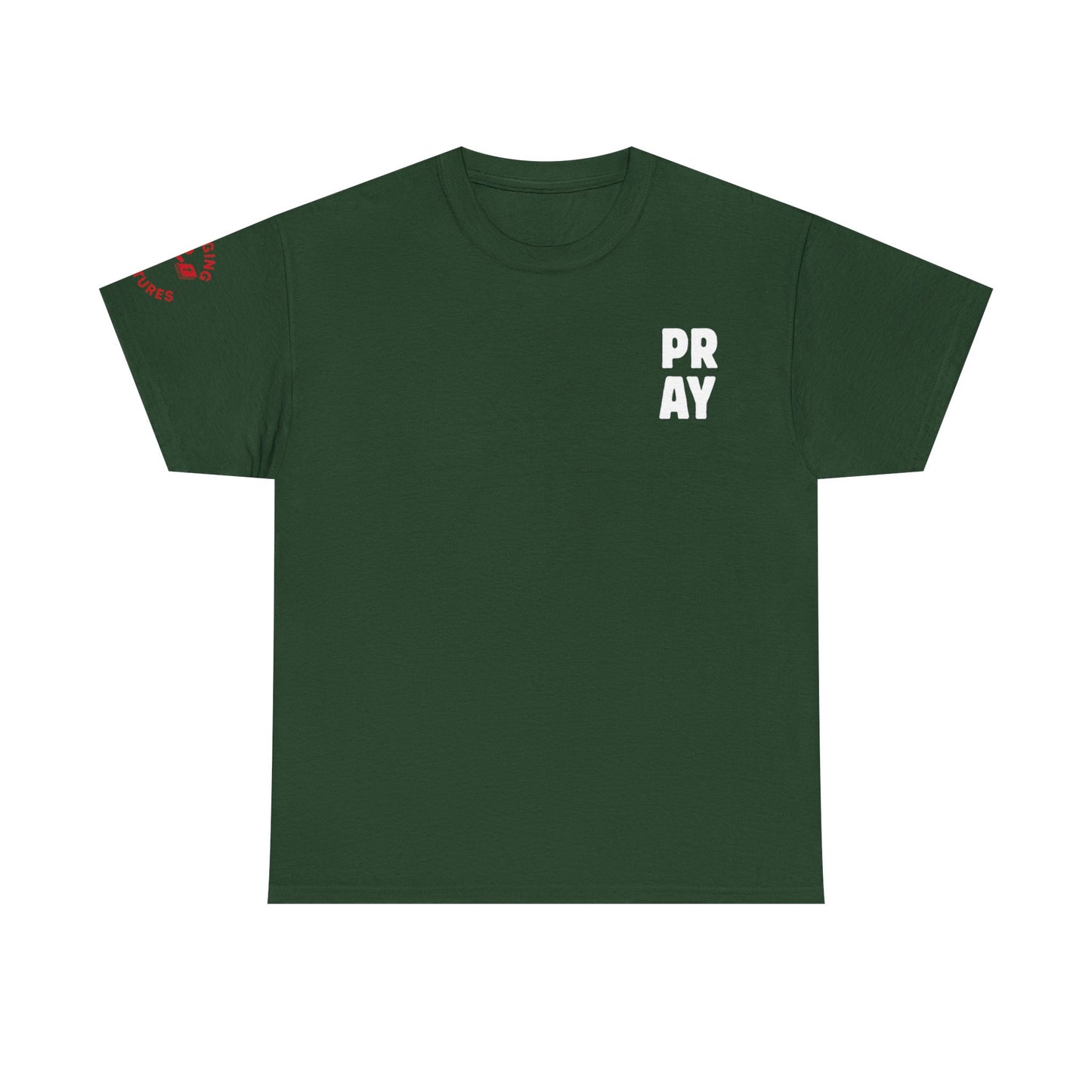Need Prayer? Tap My Shoulder Tee — Faith Conversation Starter, Christian Unisex Heavy Cotton T-Shirt