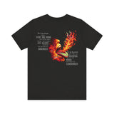 The Tongue Is a Fire — Matthew 12:36-37 Tee | Unisex Jersey Short Sleeve Christian T-Shirt