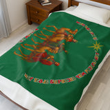 They Rejoiced with Great Joy — Matthew 2:10 | Christmas Velveteen Blanket