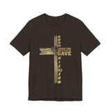 God So Loved the World — John 3:16 | Unisex Jersey Short Sleeve Christian T-Shirt