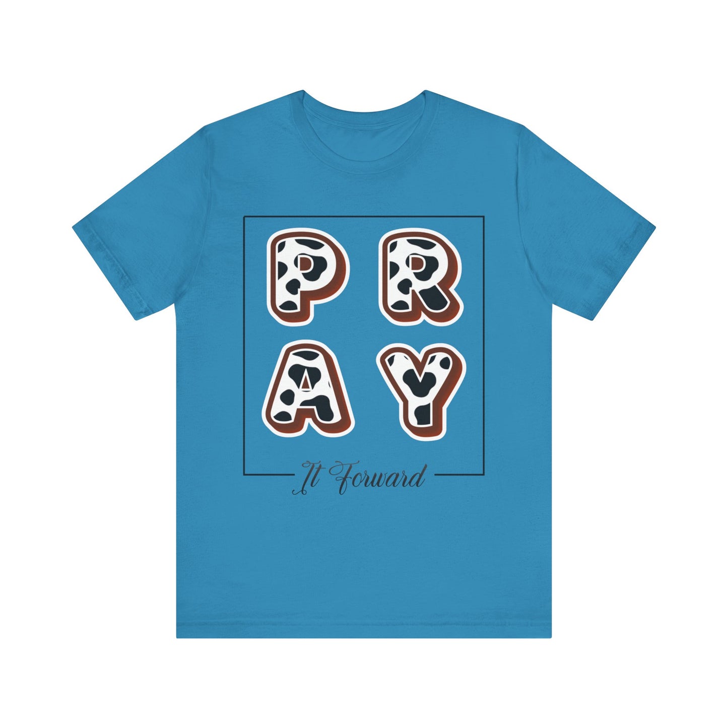 Pray It Forward Tee — Romans 12:12 | Unisex Christian Jersey T-Shirt | Inspirational Prayer Shirt | Faith-Based Apparel