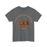 Three Wise Men Christmas Tee | Matthew 2:10 Nativity Shirt | Unisex Heavy Cotton Christian Holiday T-Shirt