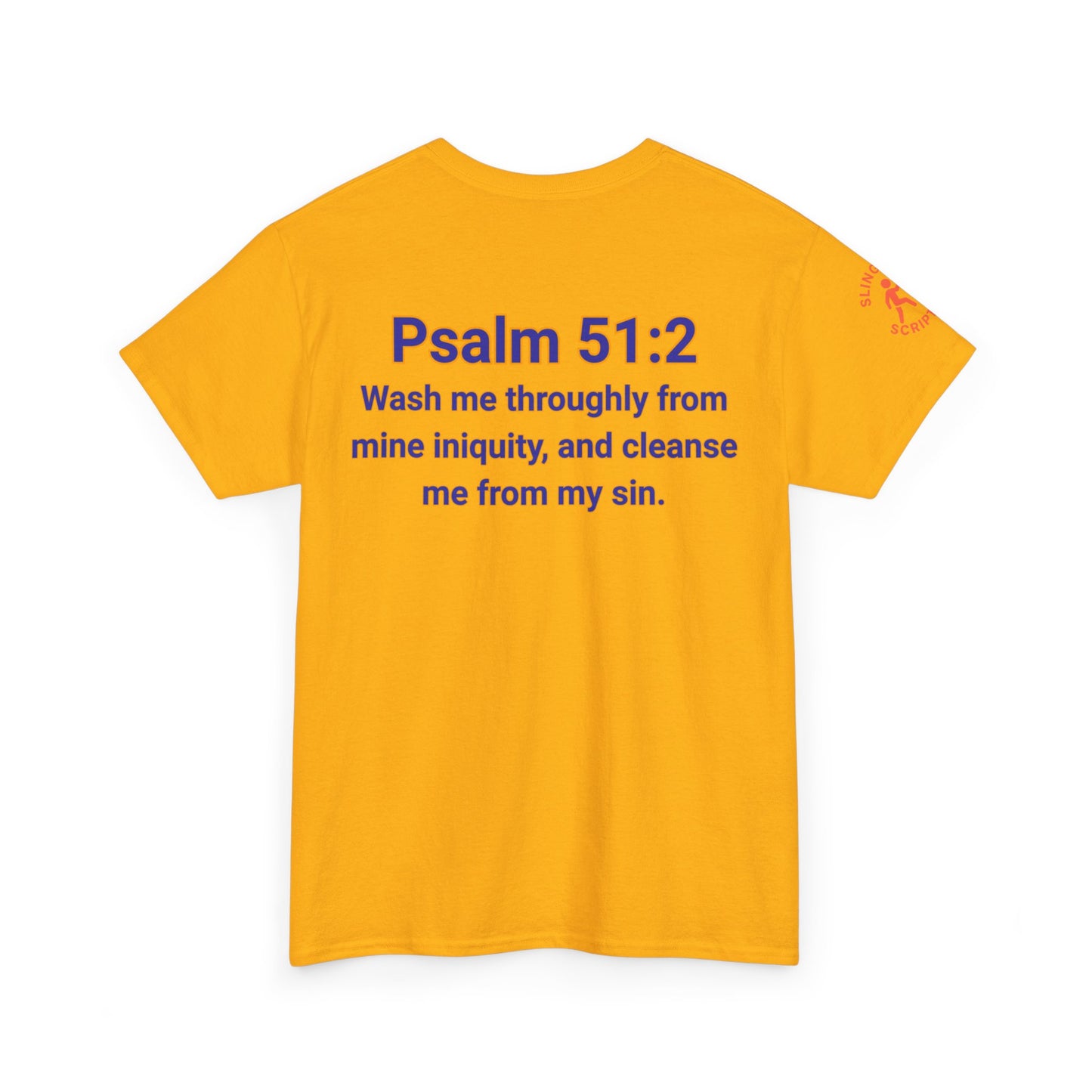 Jesus Gets Sin Out Tee | Psalm 51:2 | Unisex Heavy Cotton Christian Shirt