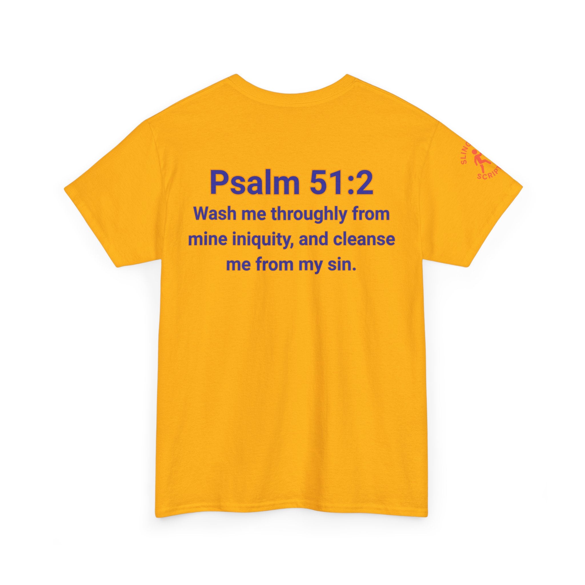Jesus Gets Sin Out Tee | Psalm 51:2 | Unisex Heavy Cotton Christian Shirt