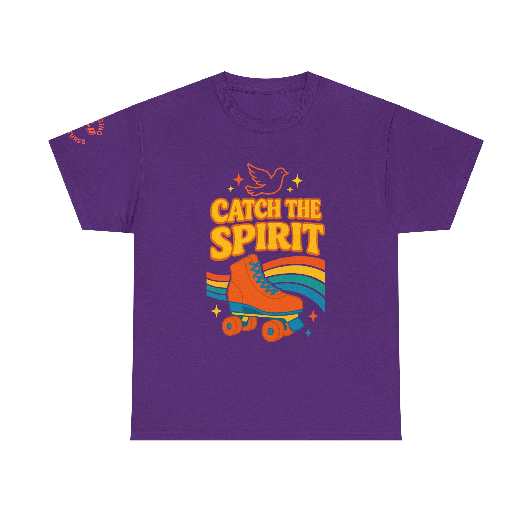 Catch the Spirit — 2 Corinthians 3:17 Retro Skate | Unisex Heavy Cotton Christian T-Shirt