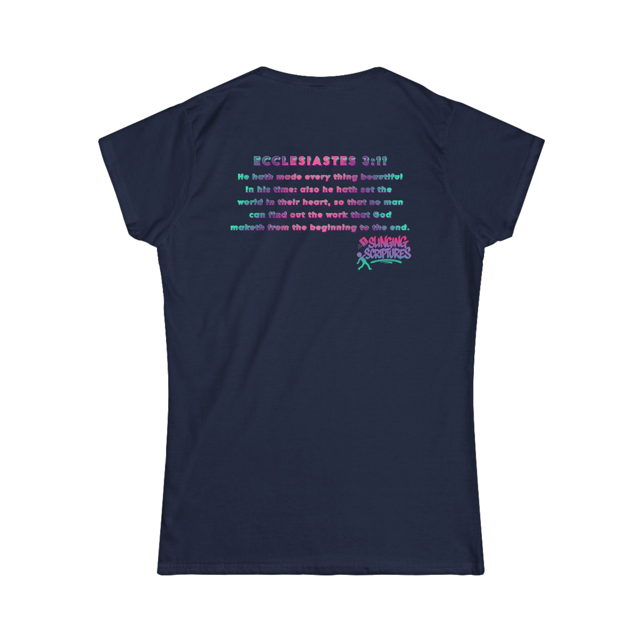 Everything Beautiful in Its Time Women’s Tee | Ecclesiastes 3:11 Scripture Shirt | Christian Faith T-Shirt for Women