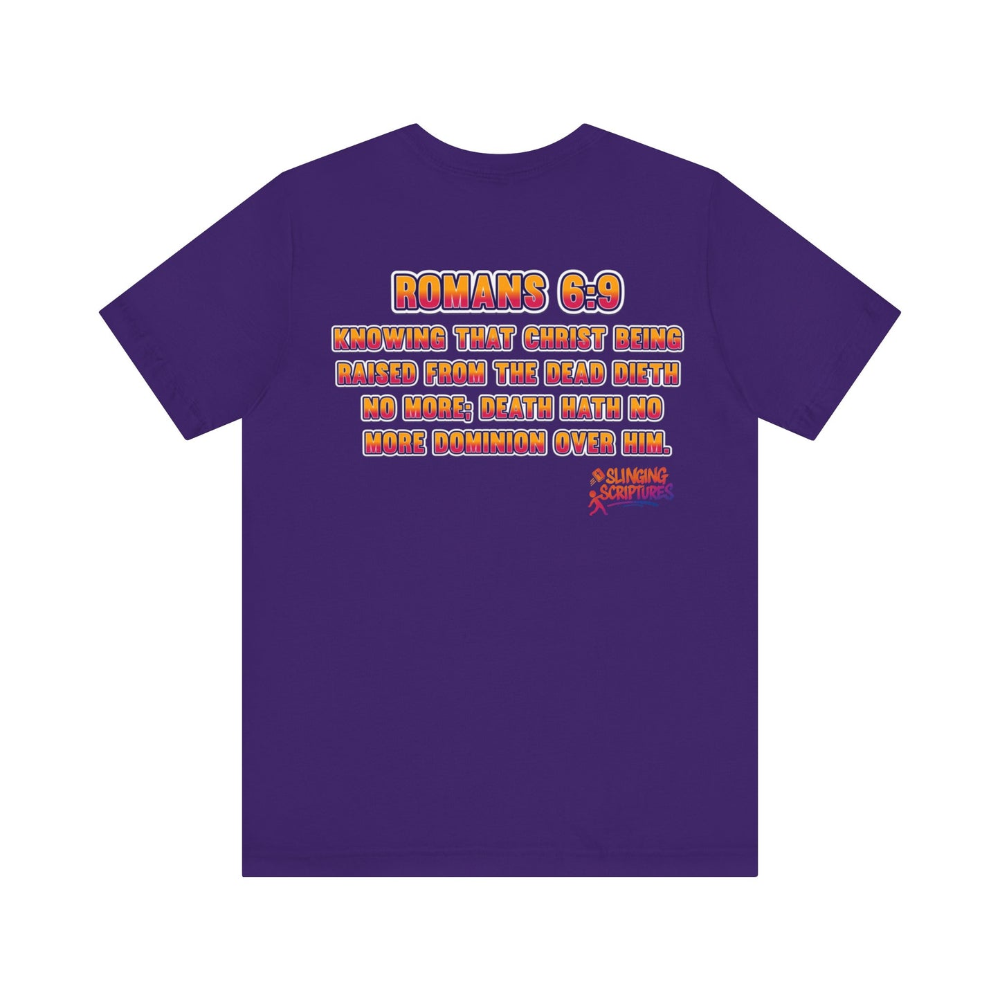 Jesus Deadlifter Tee – Romans 6:9 Unisex Jersey T-Shirt, Gym Shirt, Fitness Apparel, Biblical Strength Tee