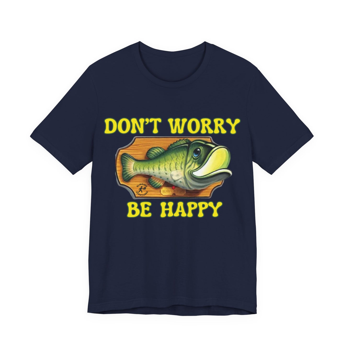 Funny Fish Tee | Philippians 4:6–7 Scripture Shirt | Christian Fisherman T-Shirt | Unisex Jersey Short Sleeve