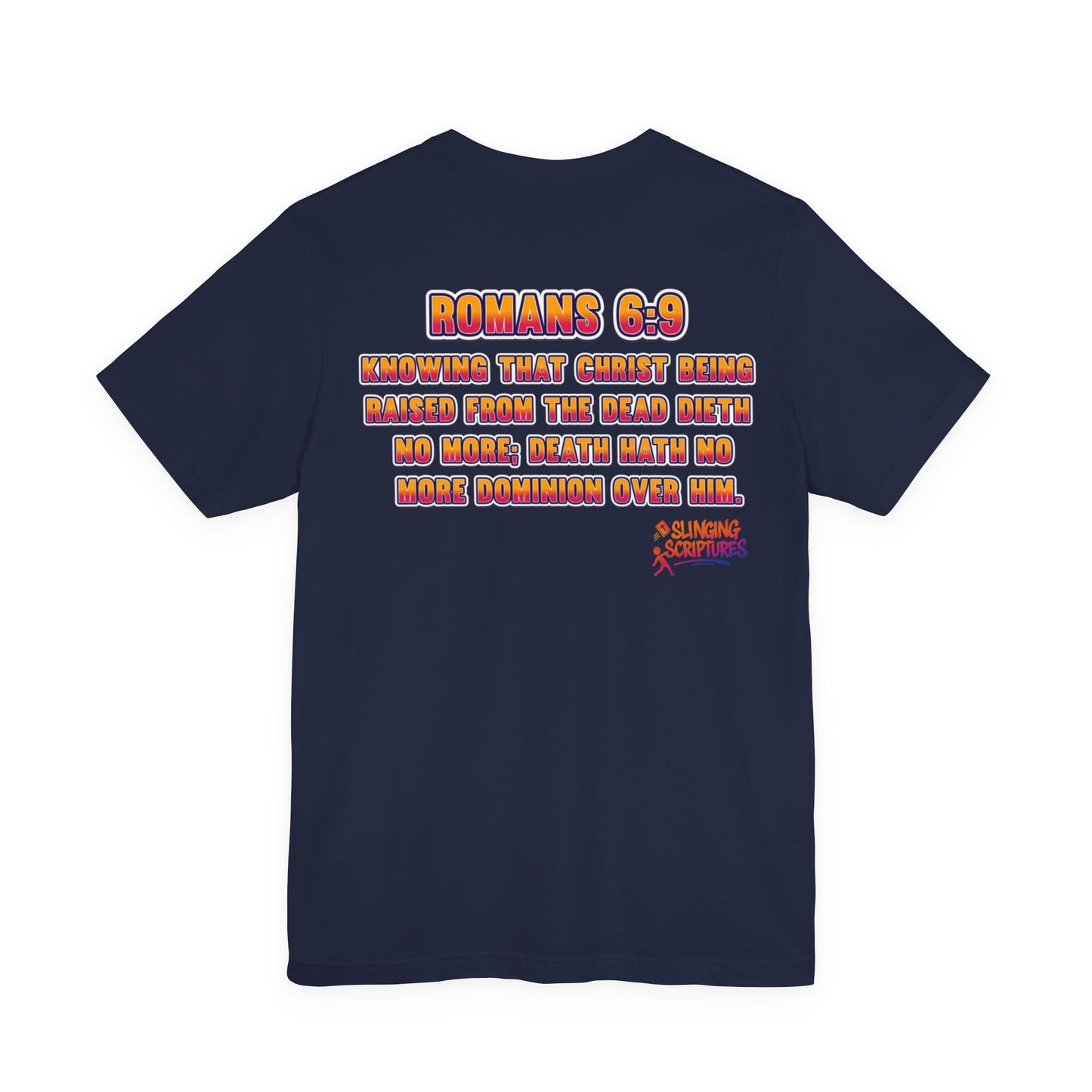 Jesus Deadlifter Tee – Romans 6:9 Unisex Jersey T-Shirt, Gym Shirt, Fitness Apparel, Biblical Strength Tee