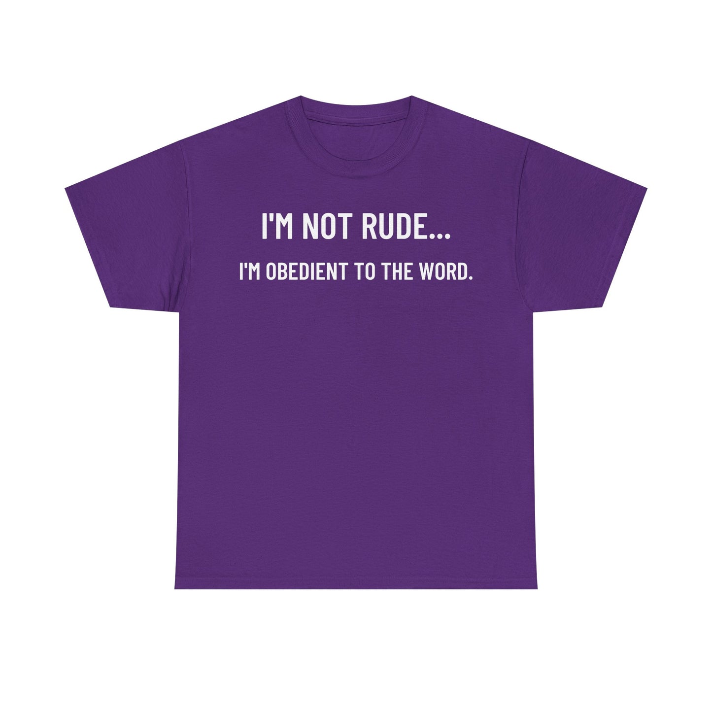 I’m Not Rude — I’m Obedient to the Word™ | Proverbs 20:19 | This Bible Slaps Christian Tee