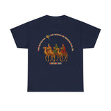 Three Wise Men Christmas Tee | Matthew 2:10 Nativity Shirt | Unisex Heavy Cotton Christian Holiday T-Shirt
