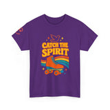 Catch the Spirit — 2 Corinthians 3:17 Retro Skate | Unisex Heavy Cotton Christian T-Shirt