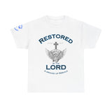 Restored by the Lord Tee | 2 Corinthians 5:17 Scripture Shirt | Christian Rebuild T-Shirt | Unisex Heavy Cotton Tee