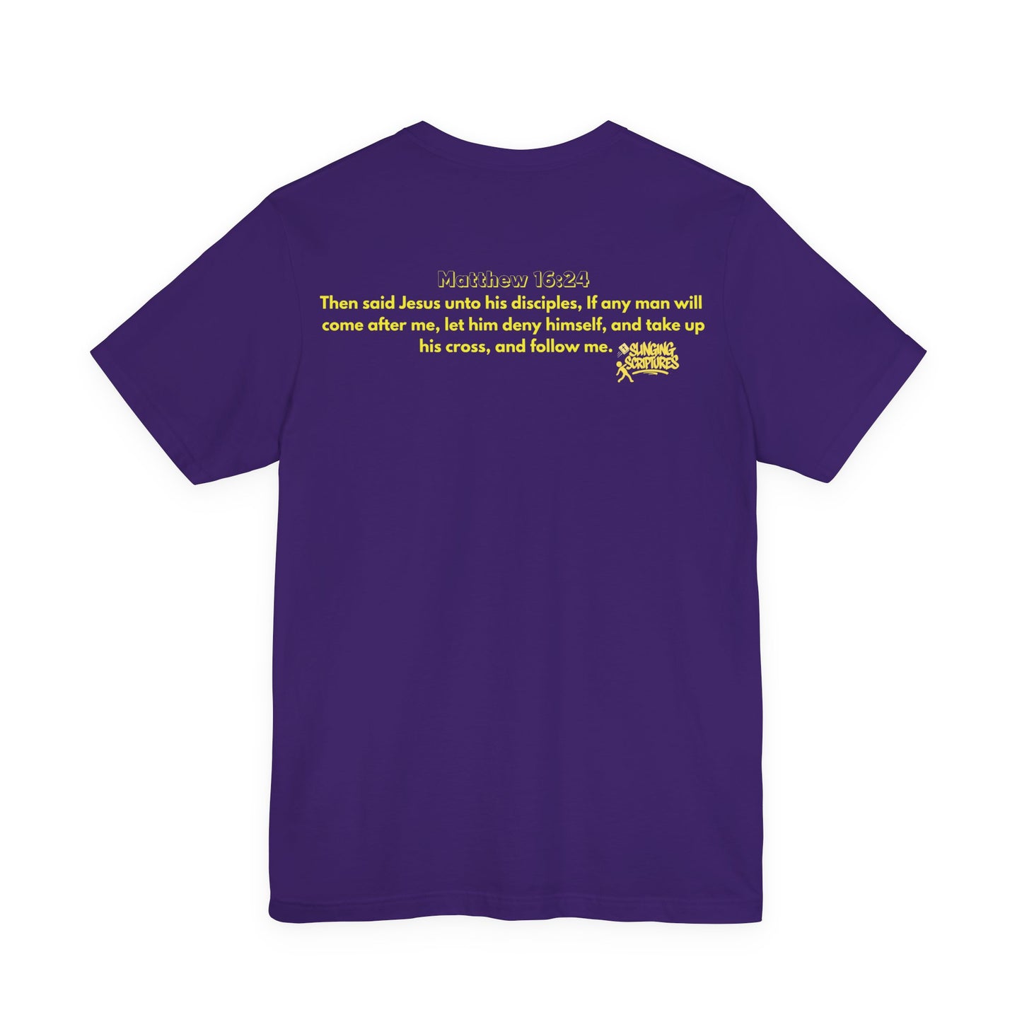 Cross Training — Matthew 16:24 | Unisex Jersey Short Sleeve Christian T-Shirt